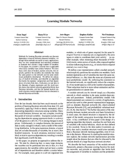 Learning Module Networks