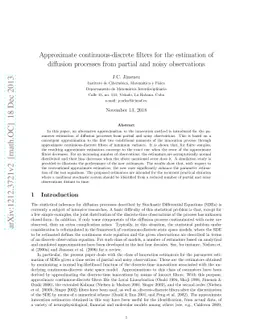 Approximate continuous-discrete filters for the estimation of diffusion
  processes from partial and noisy observations