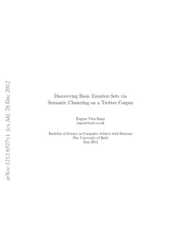 Discovering Basic Emotion Sets via Semantic Clustering on a Twitter
  Corpus
