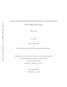 Computer-Assisted Interactive Documentary and Performance Arts in
  Illimitable Space