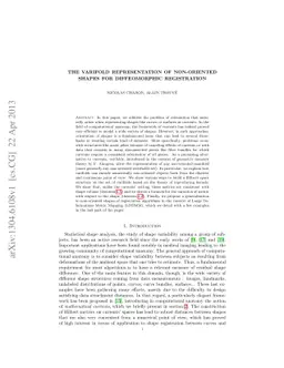 The varifold representation of non-oriented shapes for diffeomorphic
  registration