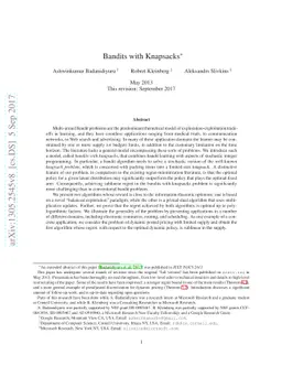 Bandits with Knapsacks