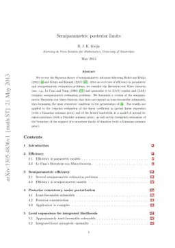 Semiparametric posterior limits