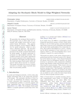 Adapting the Stochastic Block Model to Edge-Weighted Networks