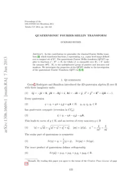 Quaternionic Fourier-Mellin Transform