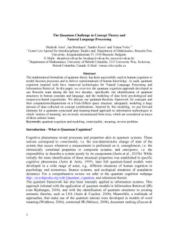 The Quantum Challenge in Concept Theory and Natural Language Processing