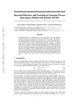 Bayesian Inference and Learning in Gaussian Process State-Space Models
  with Particle MCMC