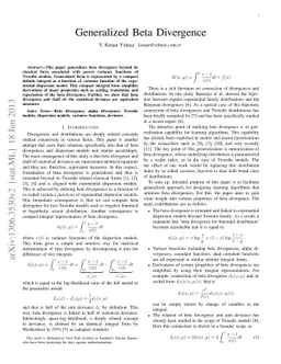 Generalized Beta Divergence