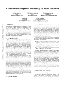 A cost-benefit analysis of low latency via added utilization