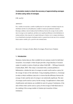 An empirical study to check the accuracy of approximating averages of
  ratios using ratios of averages