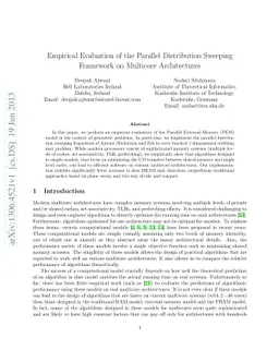 Empirical Evaluation of the Parallel Distribution Sweeping Framework on
  Multicore Architectures
