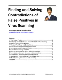 Finding and Solving Contradictions of False Positives in Virus Scanning