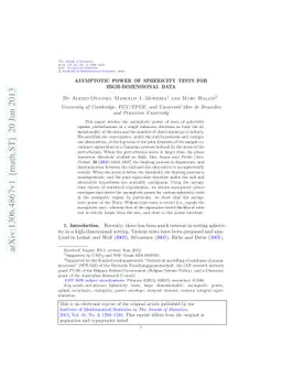 Asymptotic power of sphericity tests for high-dimensional data