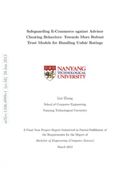 Safeguarding E-Commerce against Advisor Cheating Behaviors: Towards More
  Robust Trust Models for Handling Unfair Ratings