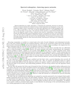 Spectral redemption: clustering sparse networks