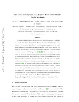 On the Convergence of Adaptive Sequential Monte Carlo Methods