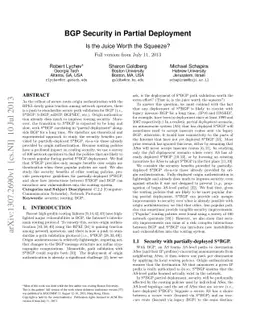 BGP Security in Partial Deployment: Is the Juice Worth the Squeeze?