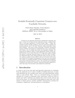 Scalable Eventually Consistent Counters over Unreliable Networks
