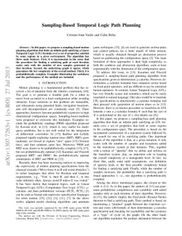 Sampling-Based Temporal Logic Path Planning