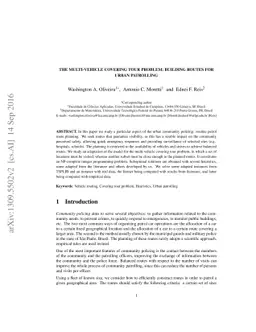 The multi-vehicle covering tour problem: building routes for urban
  patrolling