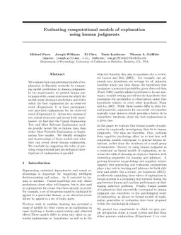 Evaluating computational models of explanation using human judgments