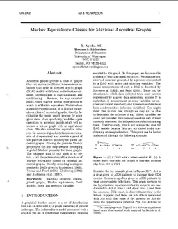 Markov Equivalence Classes for Maximal Ancestral Graphs