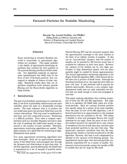 Factored Particles for Scalable Monitoring