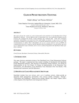 Cloud Penetration Testing