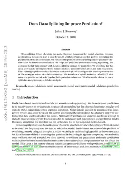 Does Data Splitting Improve Prediction?