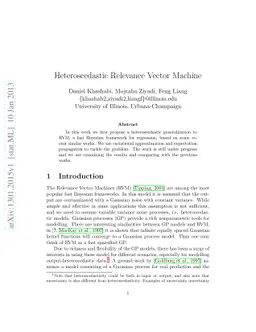 Heteroscedastic Relevance Vector Machine