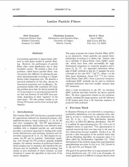 Lattice Particle Filters