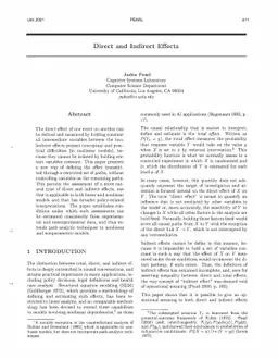 Direct and Indirect Effects