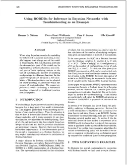 Using ROBDDs for Inference in Bayesian Networks with Troubleshooting as
  an Example