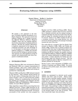 Evaluating Influence Diagrams using LIMIDs