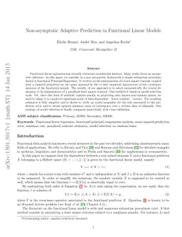 Non-asymptotic Adaptive Prediction in Functional Linear Models