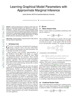 Learning Graphical Model Parameters with Approximate Marginal Inference