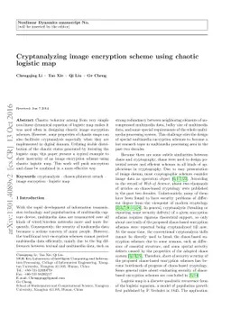 Cryptanalyzing image encryption using chaotic logistic map