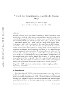 A Search-free DOA Estimation Algorithm for Coprime Arrays