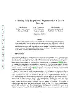 Achieving Fully Proportional Representation is Easy in Practice