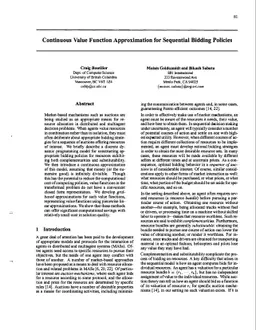 Continuous Value Function Approximation for Sequential Bidding Policies