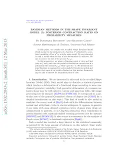 Bayesian methods in the Shape Invariant Model (I): Posterior contraction
  rates on probability measures