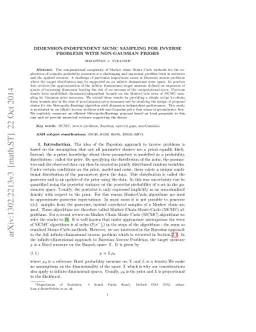 Dimension-Independent MCMC Sampling for Inverse Problems with
  Non-Gaussian Priors