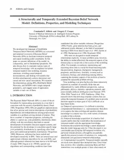 A Structurally and Temporally Extended Bayesian Belief Network Model:
  Definitions, Properties, and Modeling Techniques