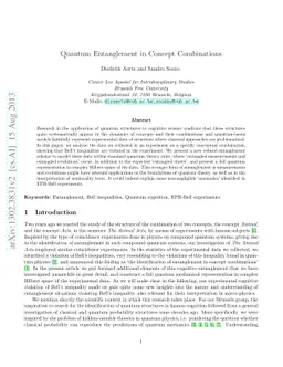 Quantum Entanglement in Concept Combinations