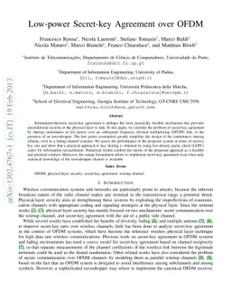 Low-power Secret-key Agreement over OFDM
