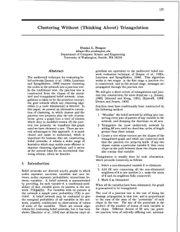 Clustering Without (Thinking About) Triangulation