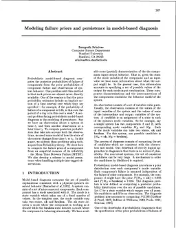 Modeling Failure Priors and Persistence in Model-Based Diagnosis