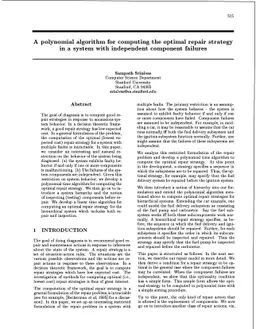 A Polynomial Algorithm for Computing the Optimal Repair Strategy in a
  System with Independent Component Failures