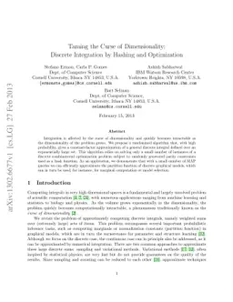 Taming the Curse of Dimensionality: Discrete Integration by Hashing and
  Optimization