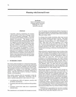 Planning with External Events